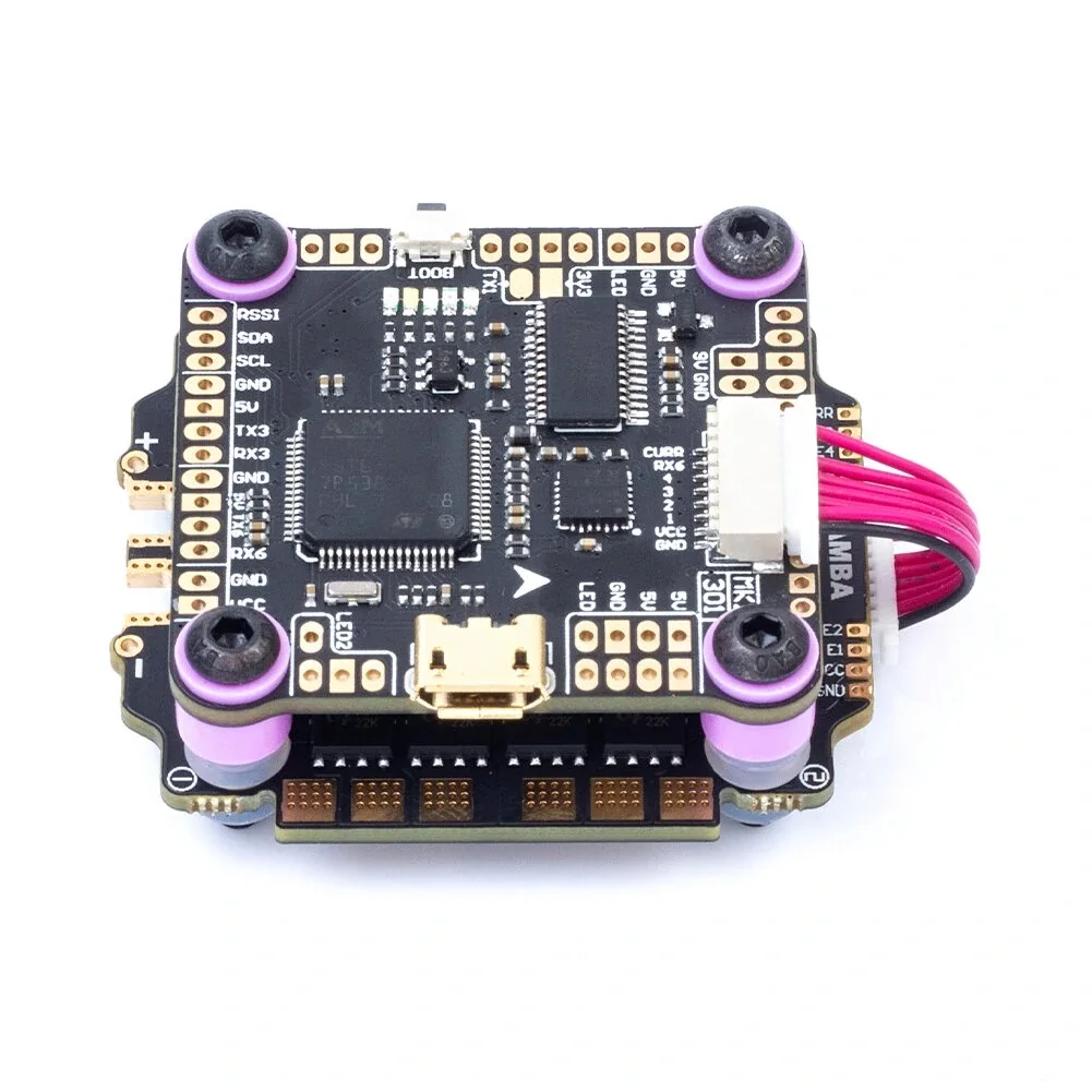 

Контроллер полета MAMBA F405 MK2 OSD F50 50A blheli _ S 3-6S DSHOT600 бесщеточный ESC стек для РУ дрона FPV гоночного
