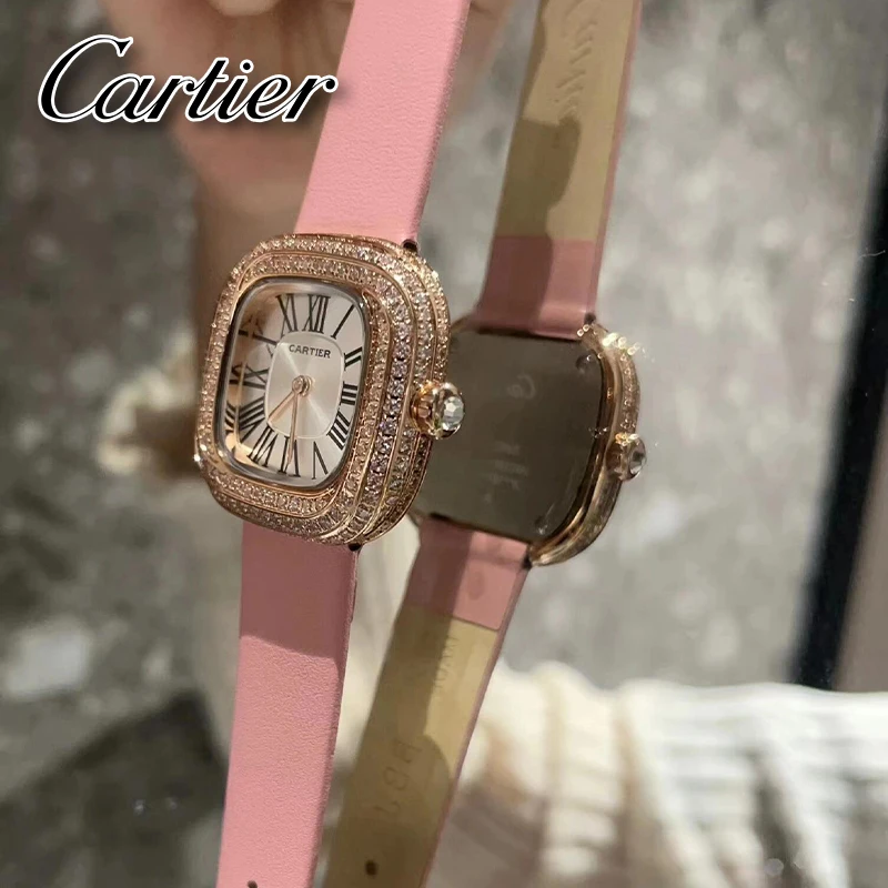 Часы в стиле Cartier легкий роскошный бренд высокого класса мужские и женские часы