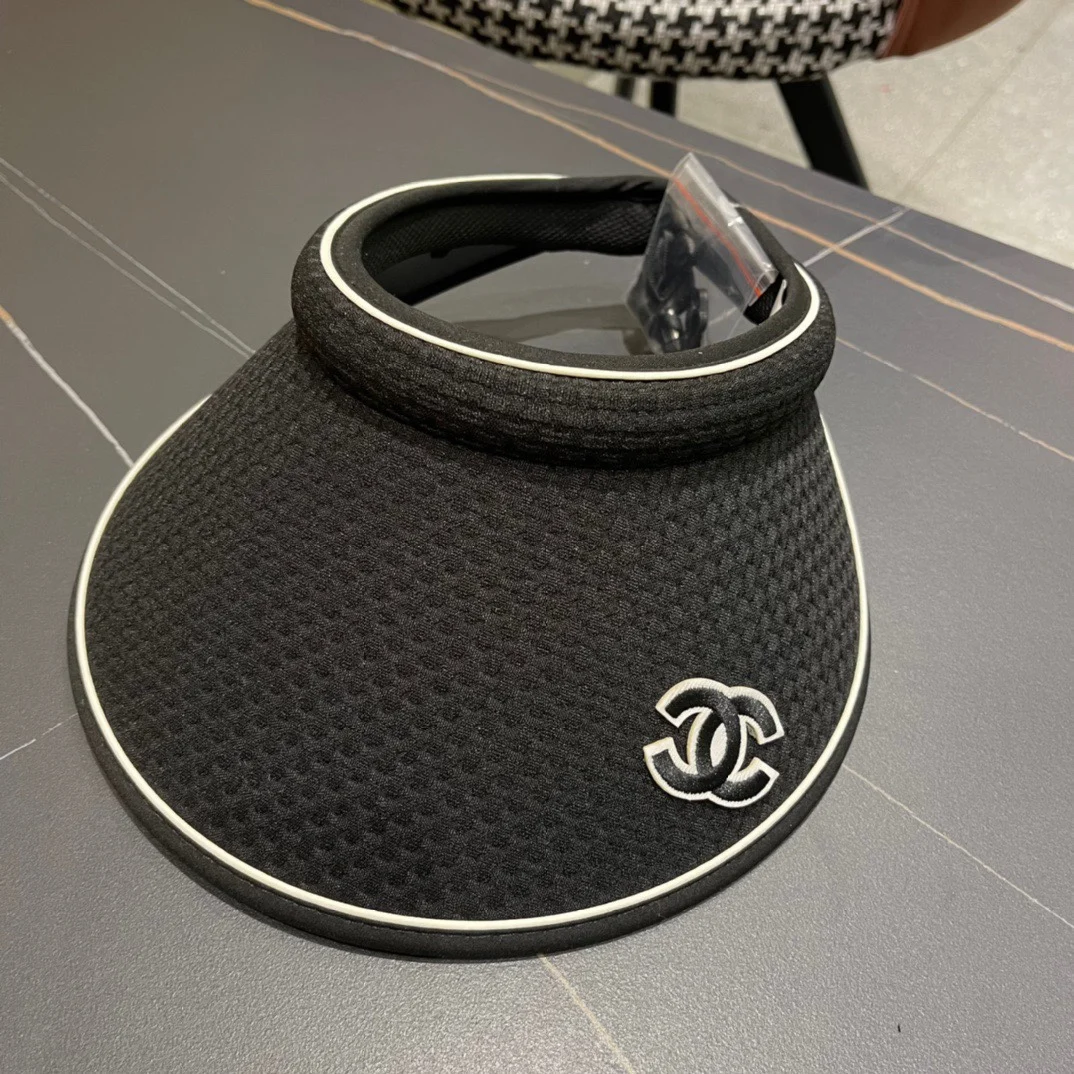 Широкополая панама Chanel из хлопка защита от солнца рыбака шляпа