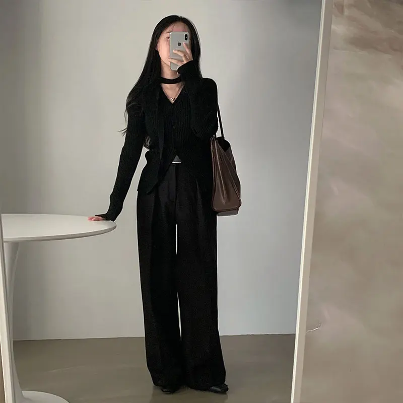 Корейский стиль весна-осень женский новый французский повседневный костюм Caregan с