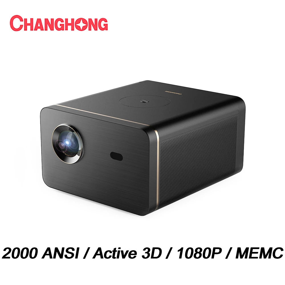 Проектор Changhong M4000 DLP для дома, 2000 ANSI люмен, Поддержка Android, 3D проектор, смарт-ТВ с мемом, проектор для домашнего кинотеатра - Апрельский топ товаров с Али