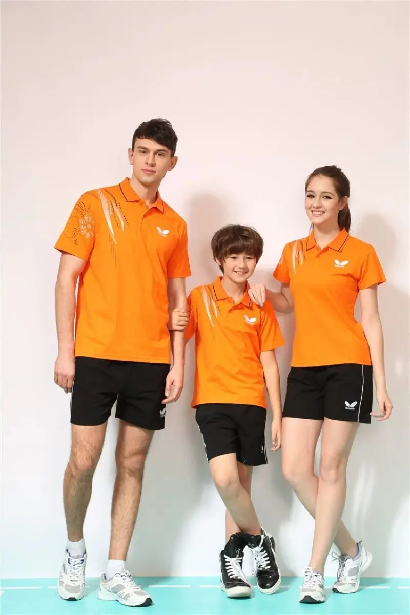 Men's Cotton T-shirts for Men Quick-Drying Tees Shirt Badminton Uniforms Table Tennis Clothing Printed T-shirt Boy Breathable Sp