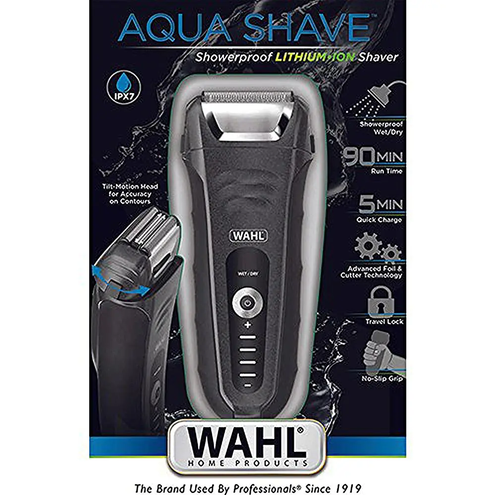 

Wahl 07061 Shaving Machine Aqua Groom Shaver with Sieve Head Wet & Dry 07061-916