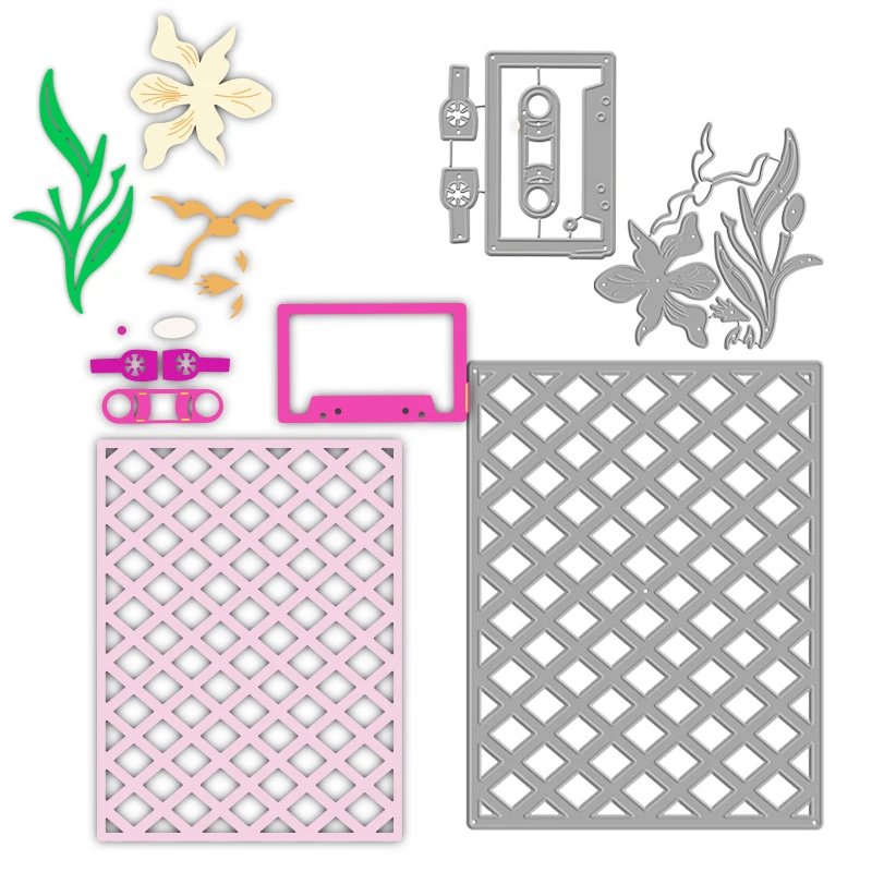 Металлические формы для резки магнитная лента цветы и растения рамка