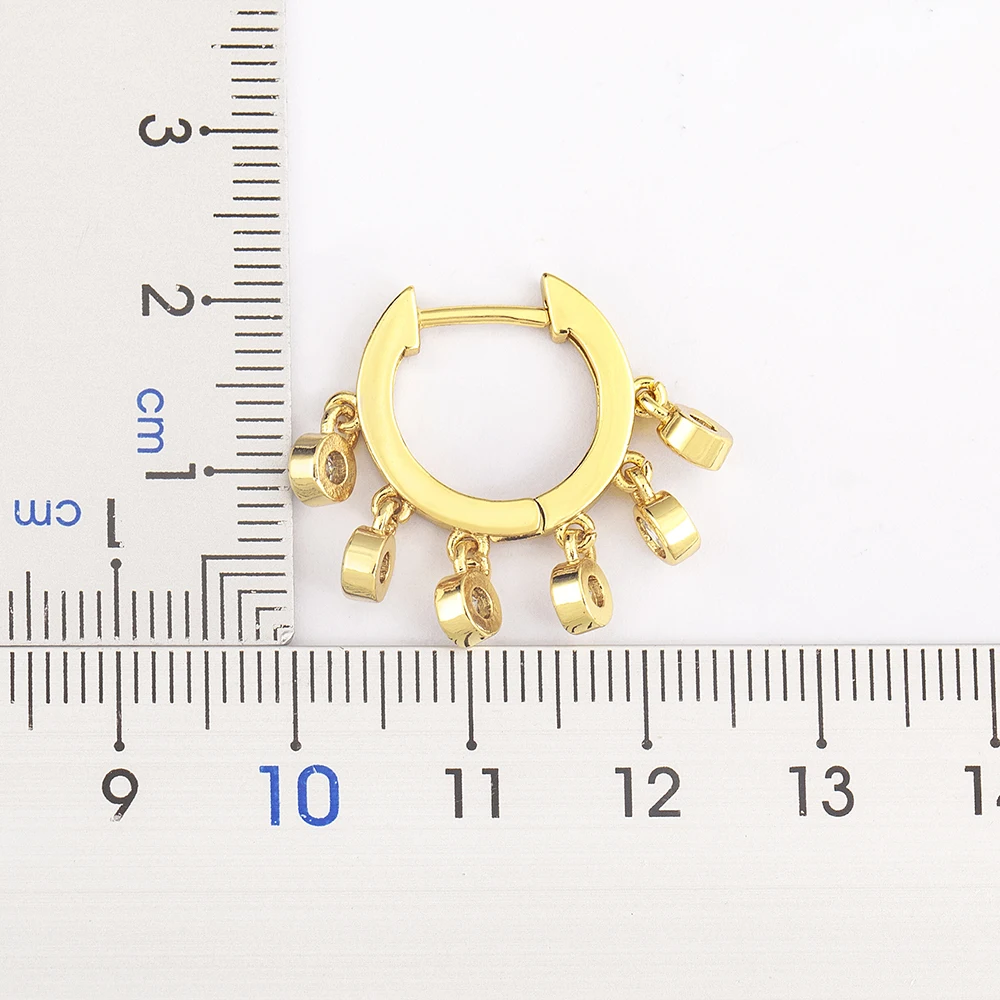 Женские серьги-подвески AIBEF роскошные блестящие серьги золотого цвета с медным