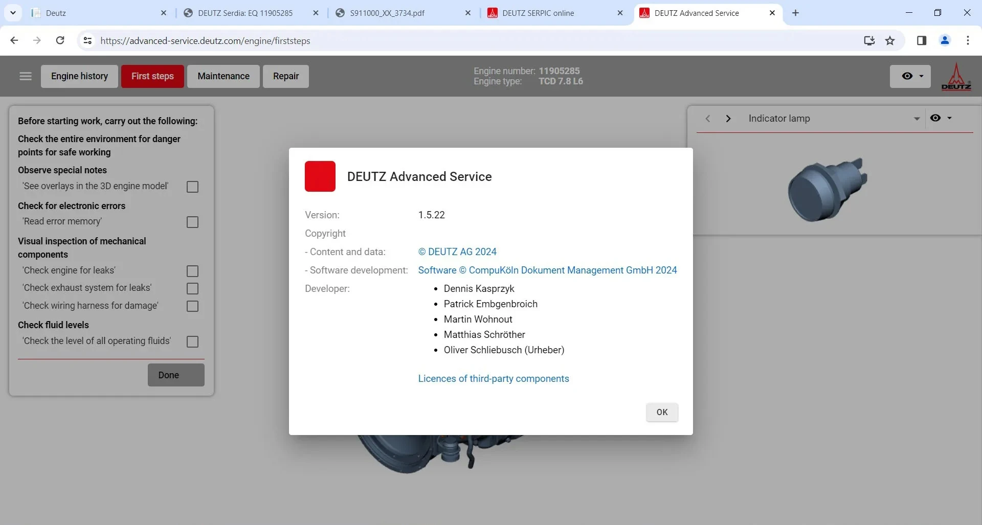 Deutz SerDia2010 4.0 Версия 16.00.00 Лицензия серии класса 6 для чтения и записи ECU EMR G1/G2 L1 EMR5 (MD1)