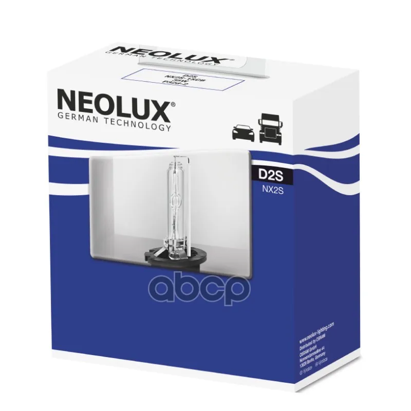 Nx2s-1scb_лампа Xenon! 1шт. (D2s) 85v 35w P32d-2 4200k (Блистер) Neolux арт. NX2S1SCB