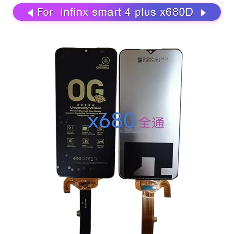 Для Infinix Smart 4 PLus X680D x680 Полный ЖК дисплей в сборе полный сенсорный экран дигитайзер