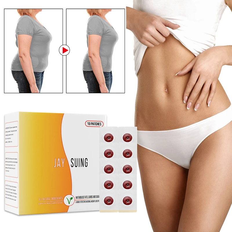 

10Pcs Herbal Slimming Patch Weight Loss Belly Fat Burning Anti Cellulite Fat Burner Navel Sticker Lift Firm Body Beauty Products