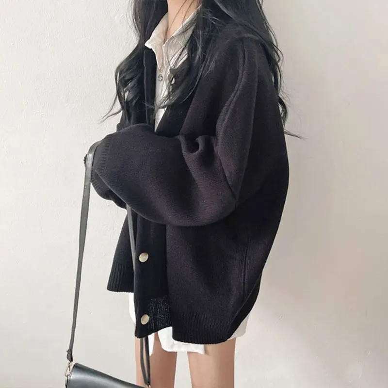 Корейский стиль весна осень женские новые винтажные повседневные свободные