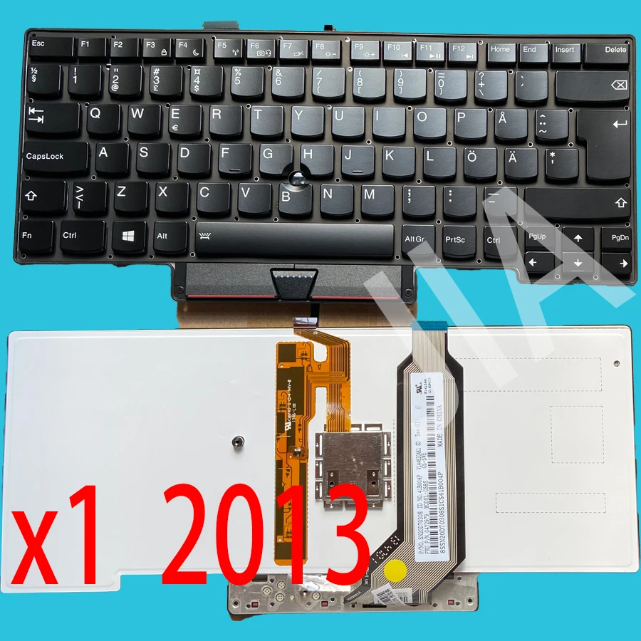 

Backlit Keyboard without Frame for Thinkpad X1 Carbon X1C 2013 MT 3443 3444 3446 3448 3460 3462 3463 US Black Free Shipping
