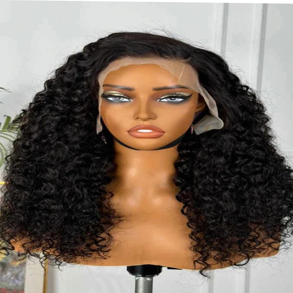 Бразильские 100% человеческие волосы с глубоким кудрявым Бобом парики