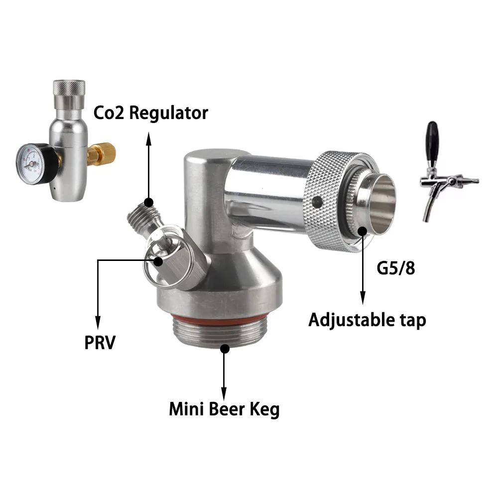 Регулируемый мини-кран для пива 5/8 г