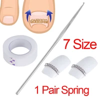 1pair springtool fixer pedicure recover foot care nail tool correction file acronyx wire corrector for toes ingrown toenails