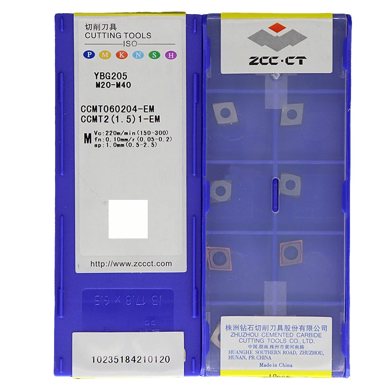 

ZCC.CT CCMT060204 CCMT060208 HM HF HR EF EM YBC251 YBC252 YBD152 YBM153 YBG202 YBG205 ZCC Оригинальные твердосплавные токарные лезвия