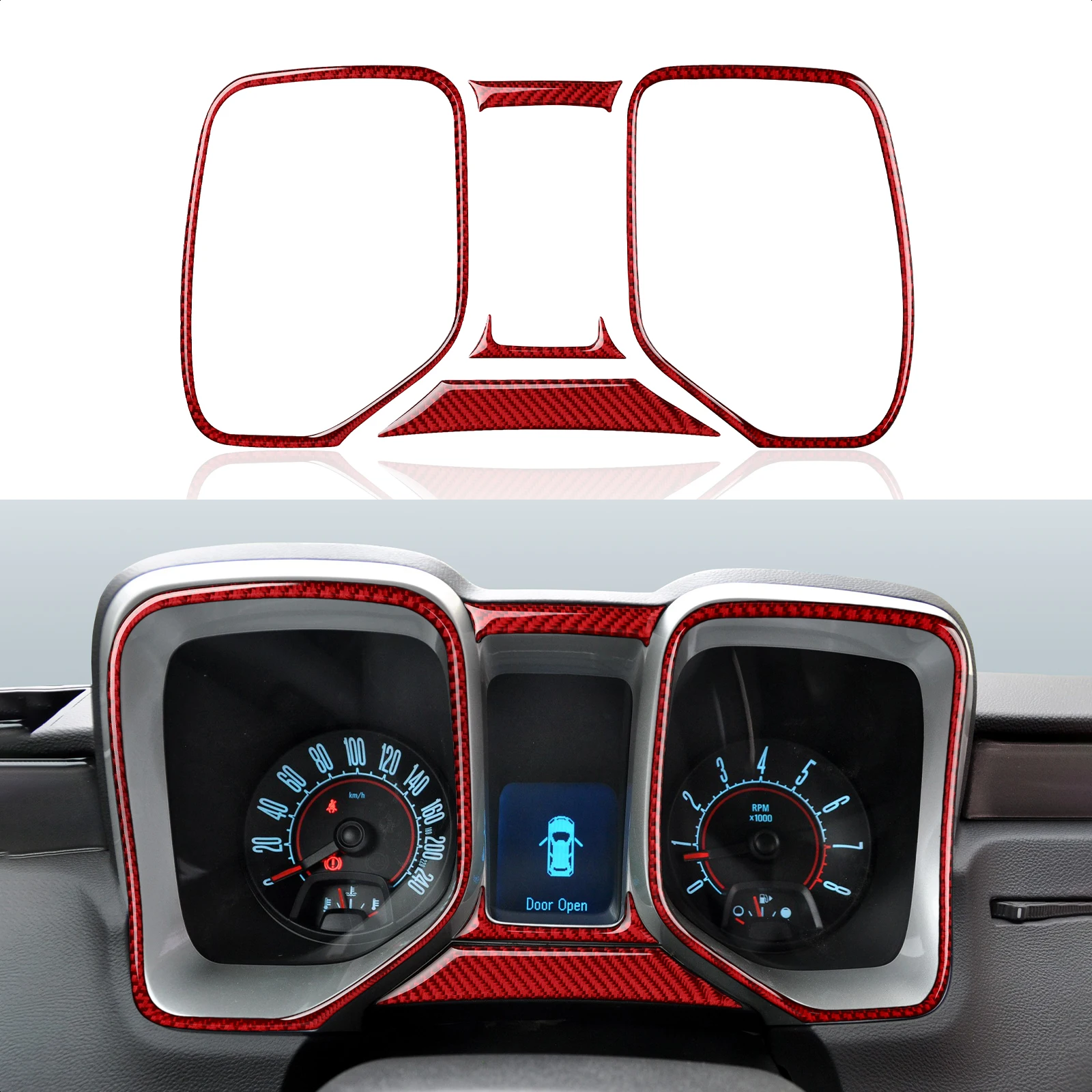 

Car Speedometer Frame Carbon Fiber Interior Trim Cover Decal for Chevrolet Camaro 2010 2011 2012 2013 2014 2015 Accessories