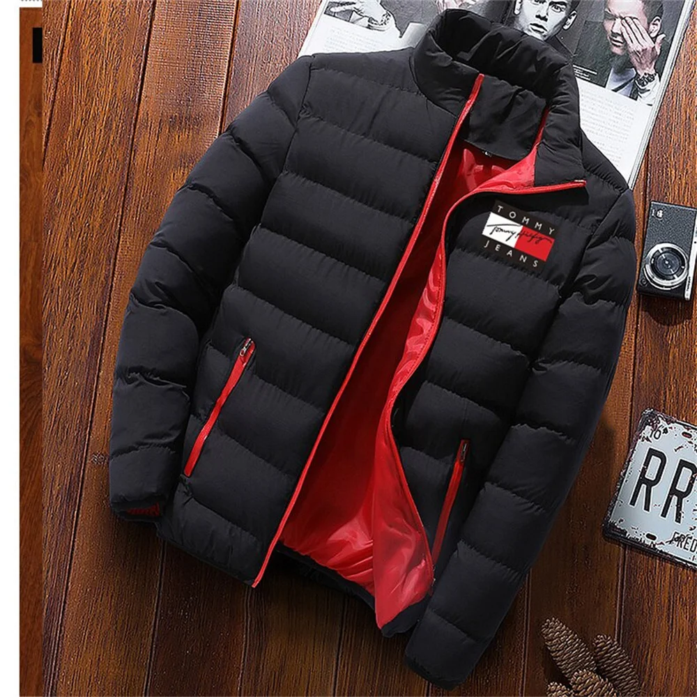 

2022 Men's New Winter zipper Cotton Clothing Fashion Brand Jackets Sports Cycling Print Men's Fashion Street Warm Casual Tops