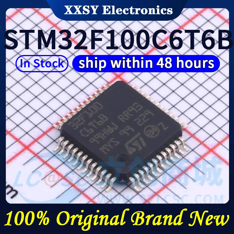STM32F100C4T6B STM32F100C8T6B STM32F100C6T6B STM32F100R8T6B STM32F100RBT6B STM32F100RCT6B STM32F100VCT6B Новый