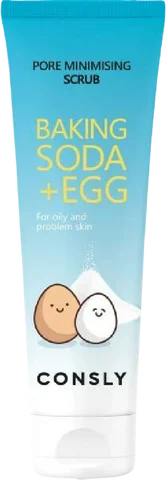 Consly Scrub Скраб для лица с содой и яичным белком Baking Soda Egg Pore Minimising Scrub