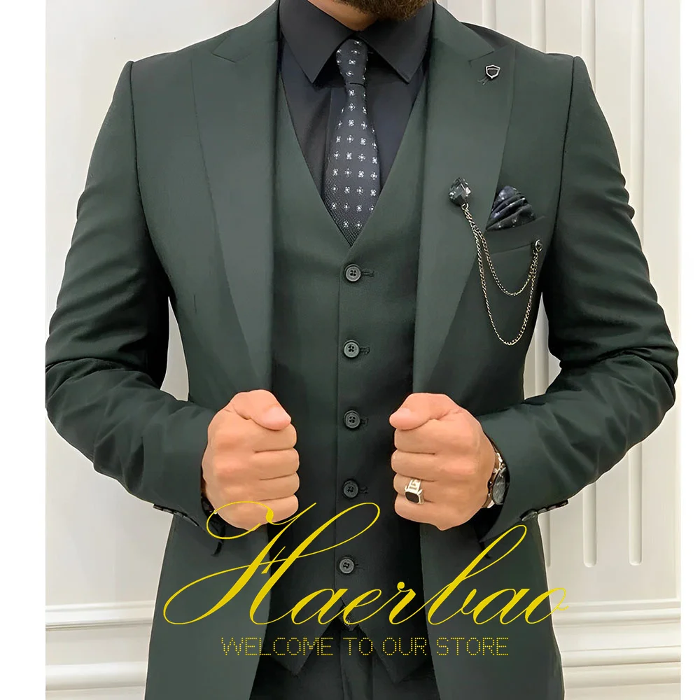 Свадебные смокинги мужской костюм пиковый отворот Terno Masculino приталенный для