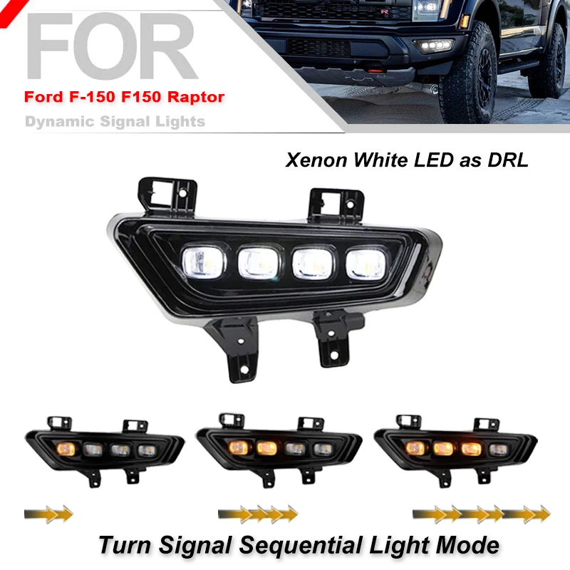 Передний бампер iJDM указатель поворота противотуманные фары лампы для Ford F150 SVT Raptor