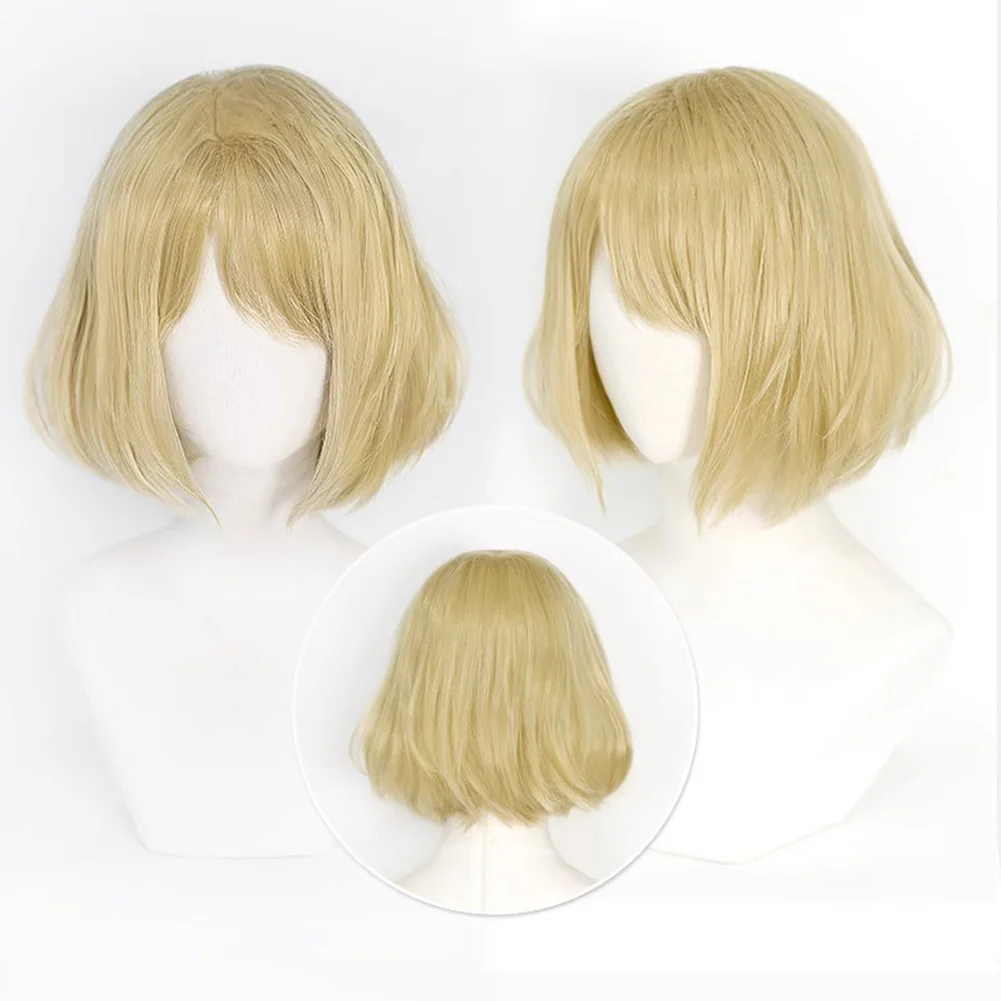 

Biohazard Resistant 4 Remake Ashley Graham Eviler Cosplay Wig Heat Synthetic Hair Halloween Accessories Carnival Disguise Props