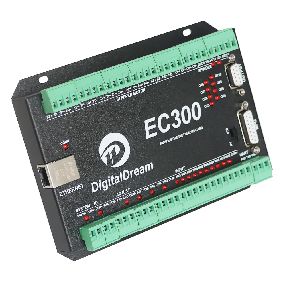 Новинка интерфейсная плата контроллера движения EC300 Mach3 Ethernet CNC 300 кГц со