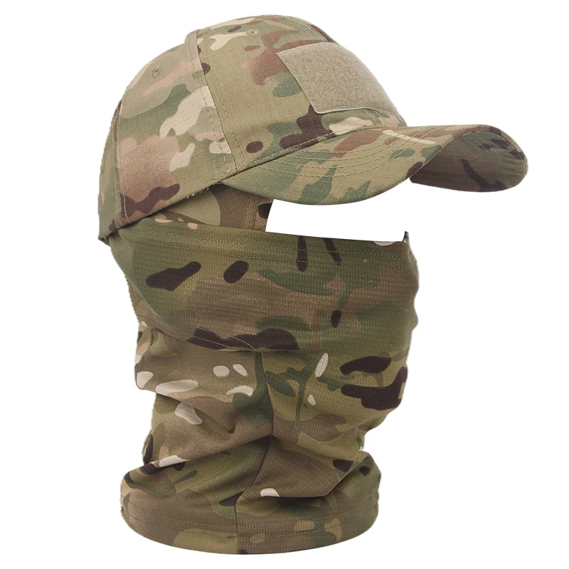 New Tactical Mask Hat Outdoor Climbing Camping Hiking Windproof Sunscreen Sports Baseball Cap Sports Mask Military Equipment