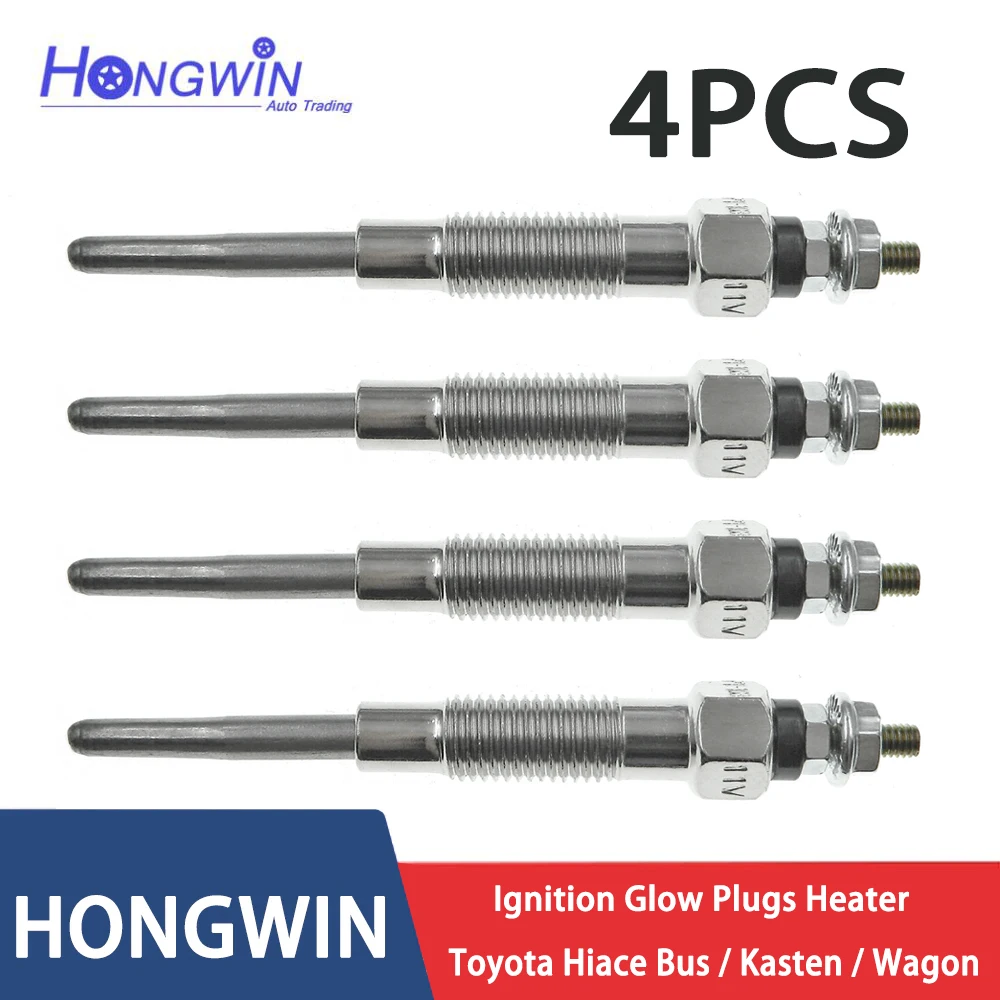 

Патроны нагревателя для Toyota Hiace I/II/III 2,2 2,4 D 19850-54050 19850-54090 0250202053 0250202096 0250202054-19850, 4 шт.