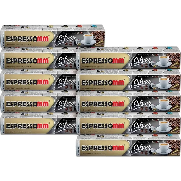 ESPRESSOMM Серебряный капсульный кофе (100 шт