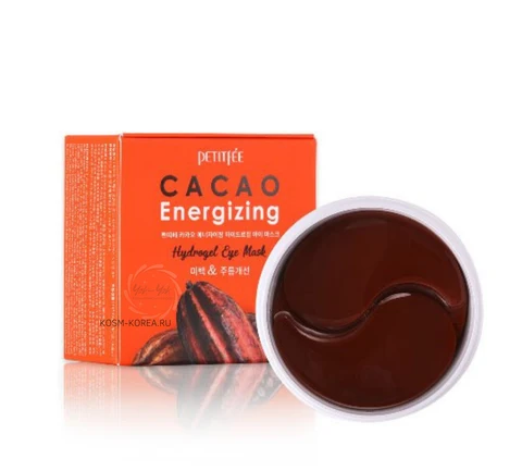 PETITFEE cacao energizing hydrogel eye mask - изображение