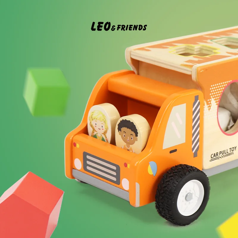 Деревянный Самосвал Scientkidz С 9 Красочными Фигурками И 2 Игровыми