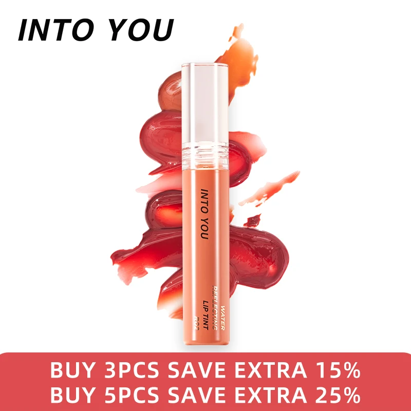 INTO YOU Water Reflecting Lip Tint (the AEROBIC series) Moisturizing Lip Gloss Long Lasting Lipstick LIP CLAY Women’s Cosmetics