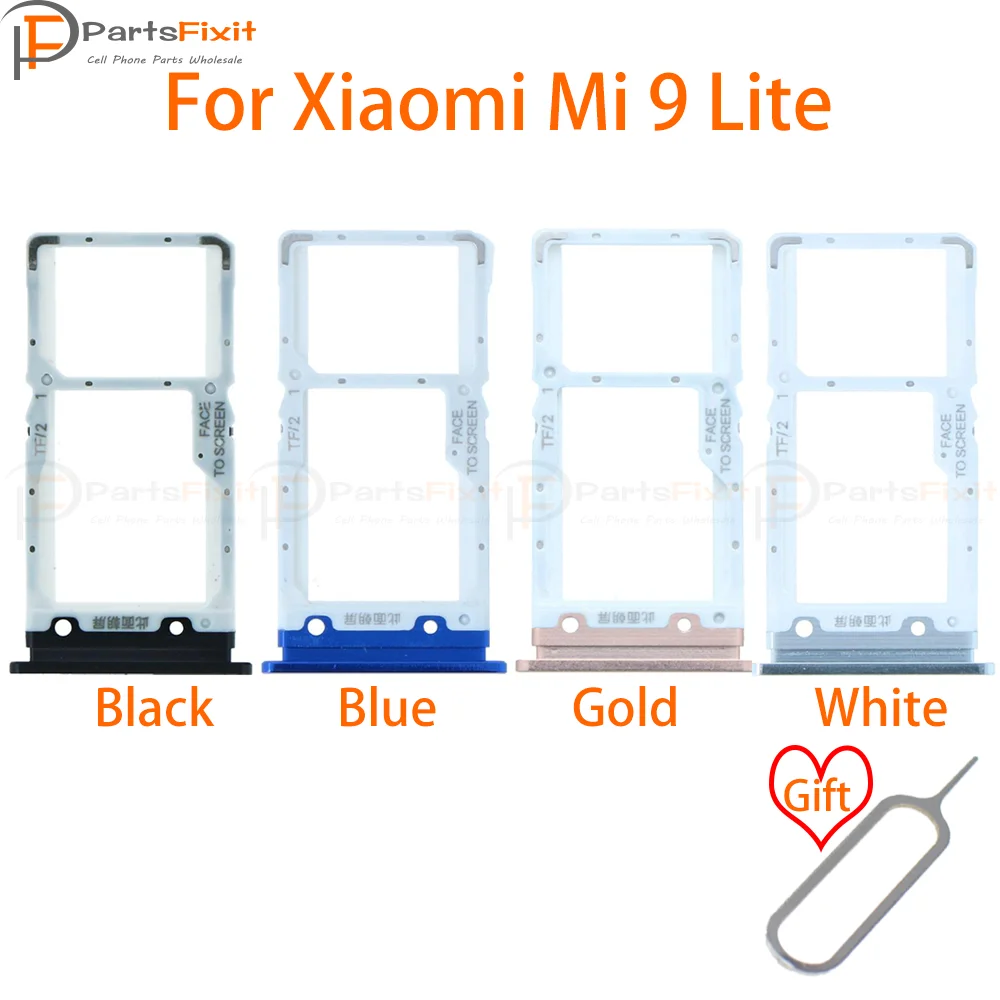 

SIM Card Tray for Mi9 Lite SIM Card Slot Mi9Lite SIM Card Holder Card Adapter for Mi 9 Lite Replacements with free Eject Pin