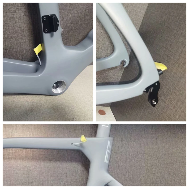 

【1:1】2023 New Grey Carbon F12/F10 Road Frame Bicycle Frameset Bike Made in Taiwan BB86
