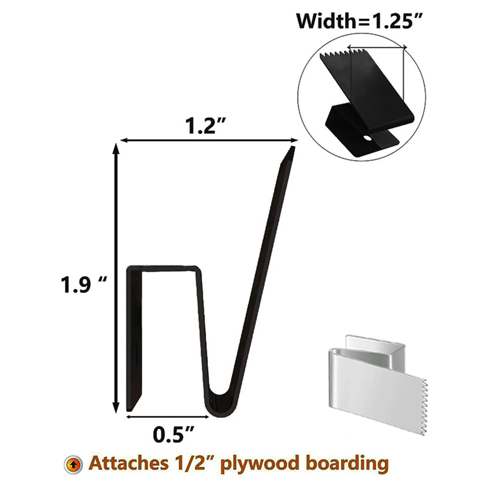 Прочные стальные зажимы для оконных панелей Hurricane