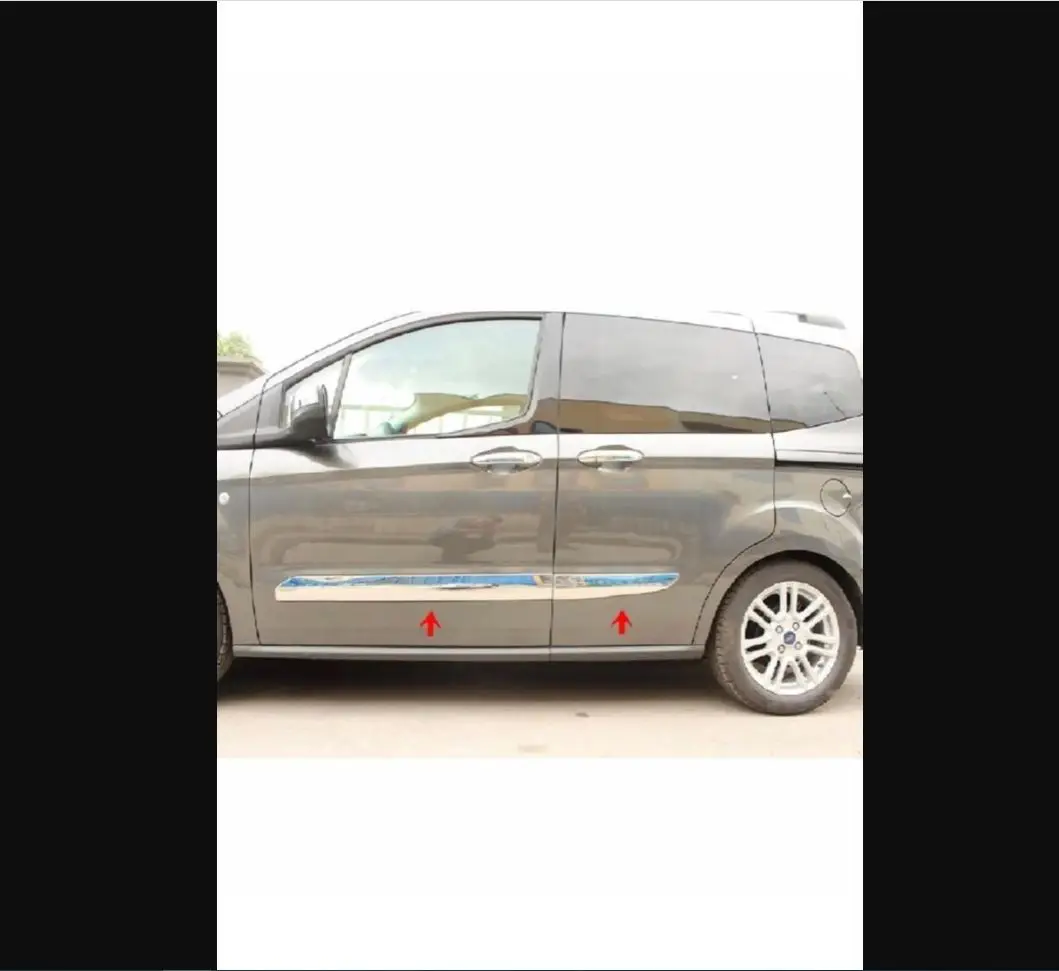 

Для курьерской хромированной боковой двери Ford Tourneo 4 шт. Более 2014 хромированный набор из нержавеющей стали
