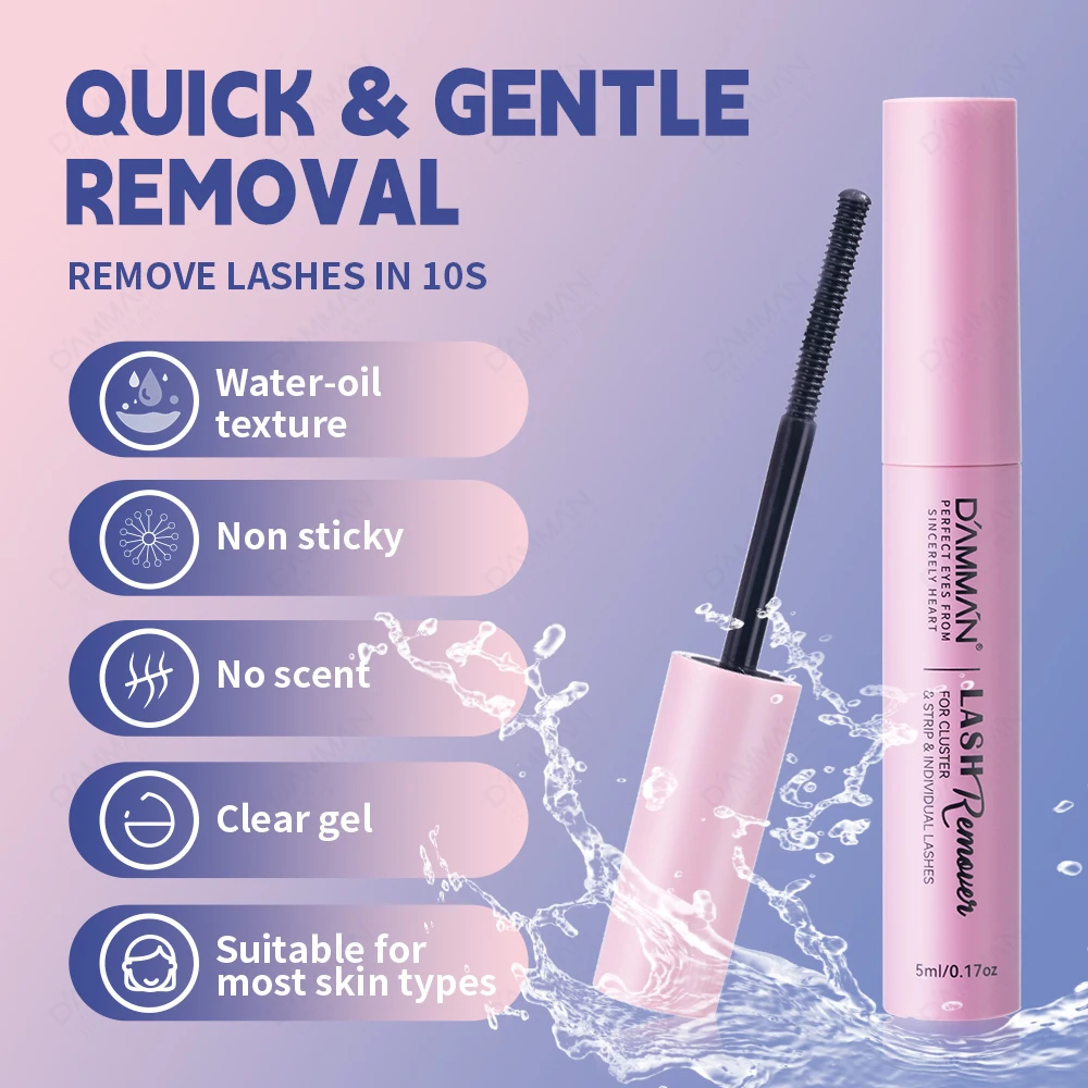 1 шт. легкое удаление клея для ресниц нежный кластер средство удаления