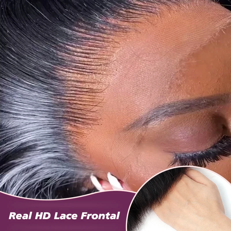 HD Crystal Clear Lace Frontal Straight 13x6 HD Transparent Virgin Human Hair Lace Frontal 13x4 Melt HD Lace Frontal Closure Only