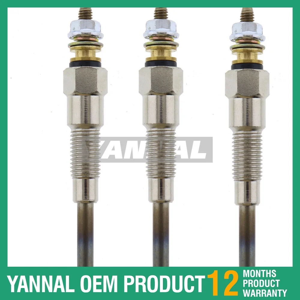 

High Quality After Market Part 3X Glow Plug 6670470 Fits For Bobcat 453 463 553 S100 S70 2200 2300 S100