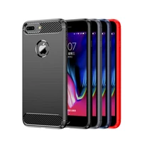 for apple iphone 8 8 plus case tpu brushed pattern soft case black blue red