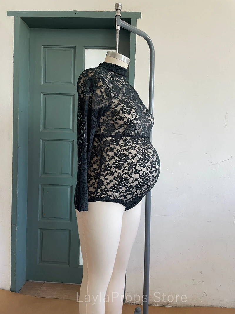 Кружевной реквизит для фотосъемки беременных комбинезон стрейч фотография