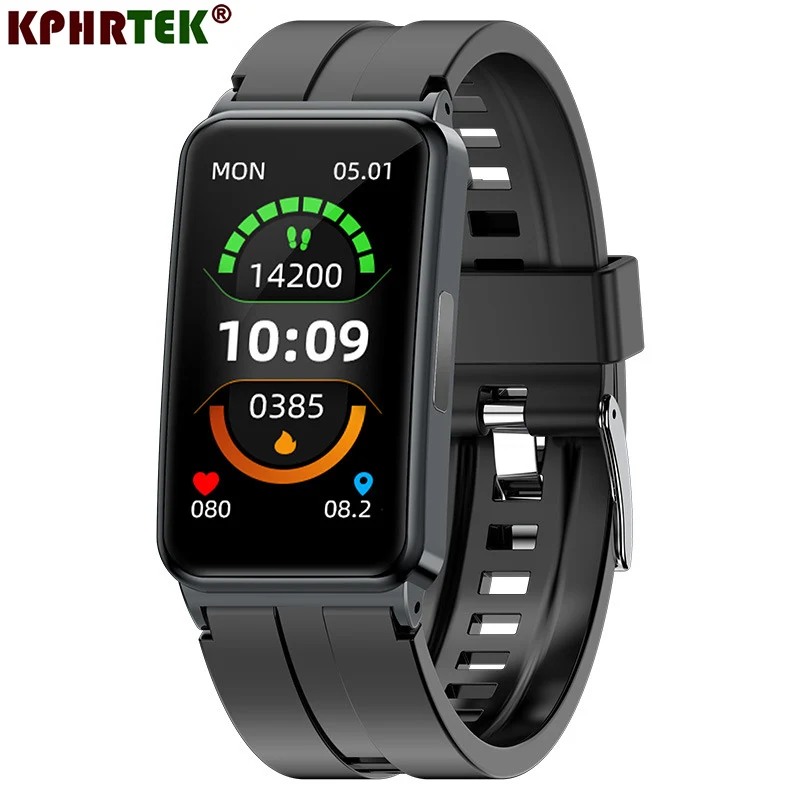 

EP01 Blood Glucose Sugar Smart Band Watch ECG HRV Body Temperature Heart Rate Monitoring IP67 Waterproof Fitness Smart Bracelet