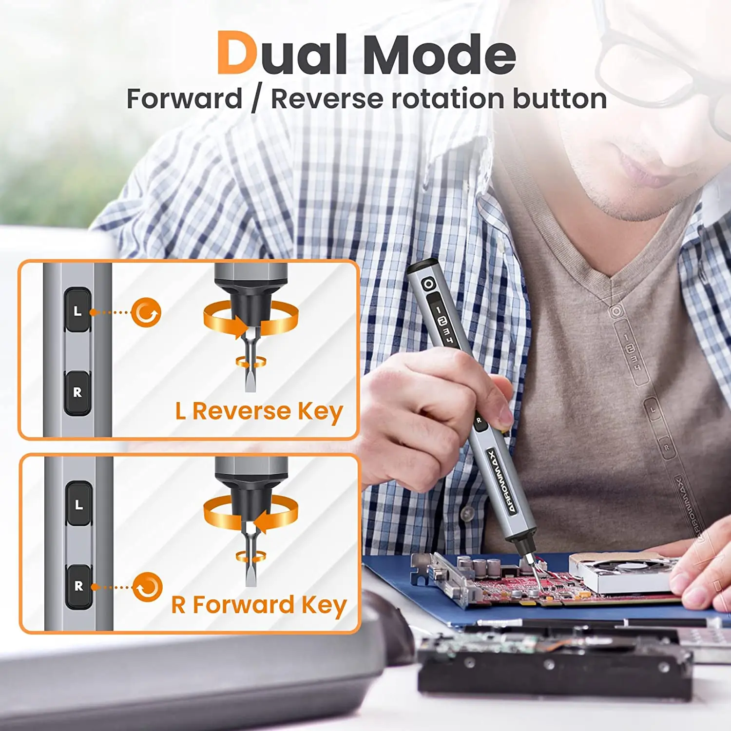 Набор электрических отверток с 34 магнитными насадками (SES) 4 передачи крутящий