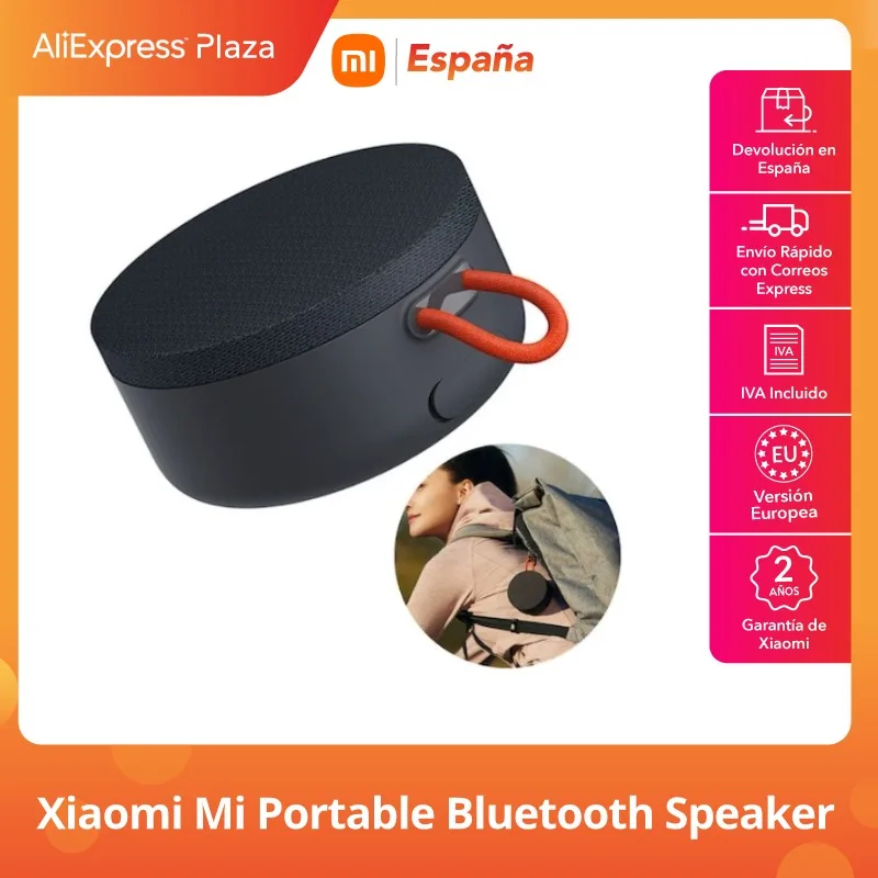 Портативный Bluetooth-динамик Xiaomi Mi | Устойчивый к влаге и полу Долгая работа Bluetooth 5 0