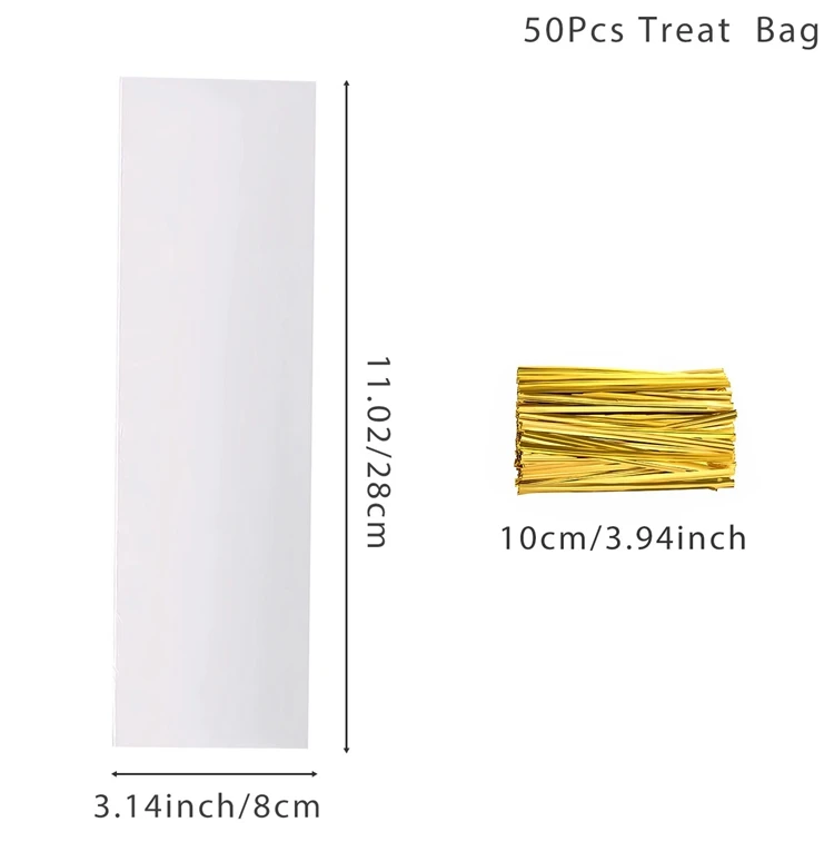 

Прозрачные пакеты для конфет 50 шт