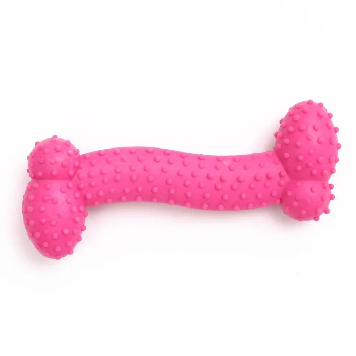 Игрушка жевательная &quotЛюбимое лакомство&quot TPR 11 х 4 см розовая | Дом и сад