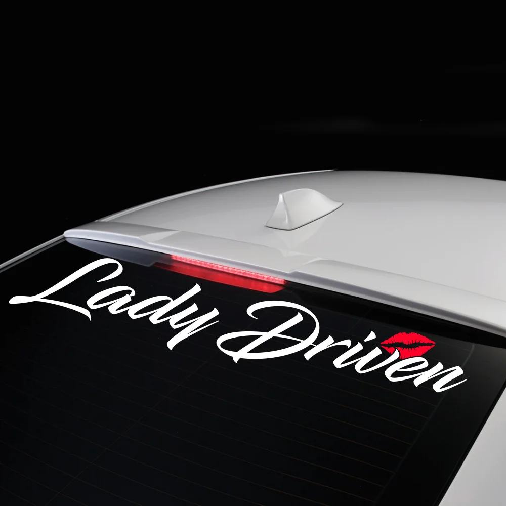 Наклейка на авто для девушек - Lady Driven. Стикер на авто для девушек, наклейка на авто для женщин - Ledy Driven