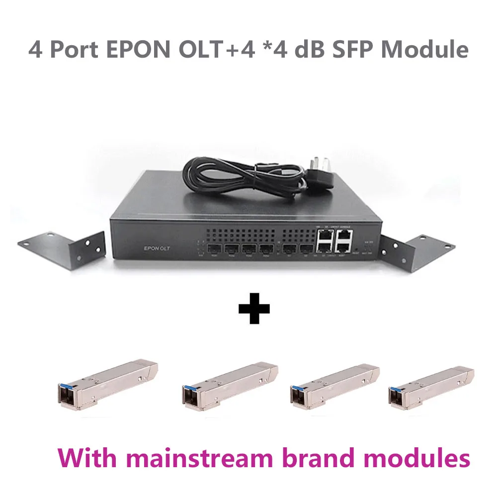 

MINI 4PON EPON OLT 4ports SFP Compatible huawei zte and other brands EPON XPON ONUs include 4 PX20+++