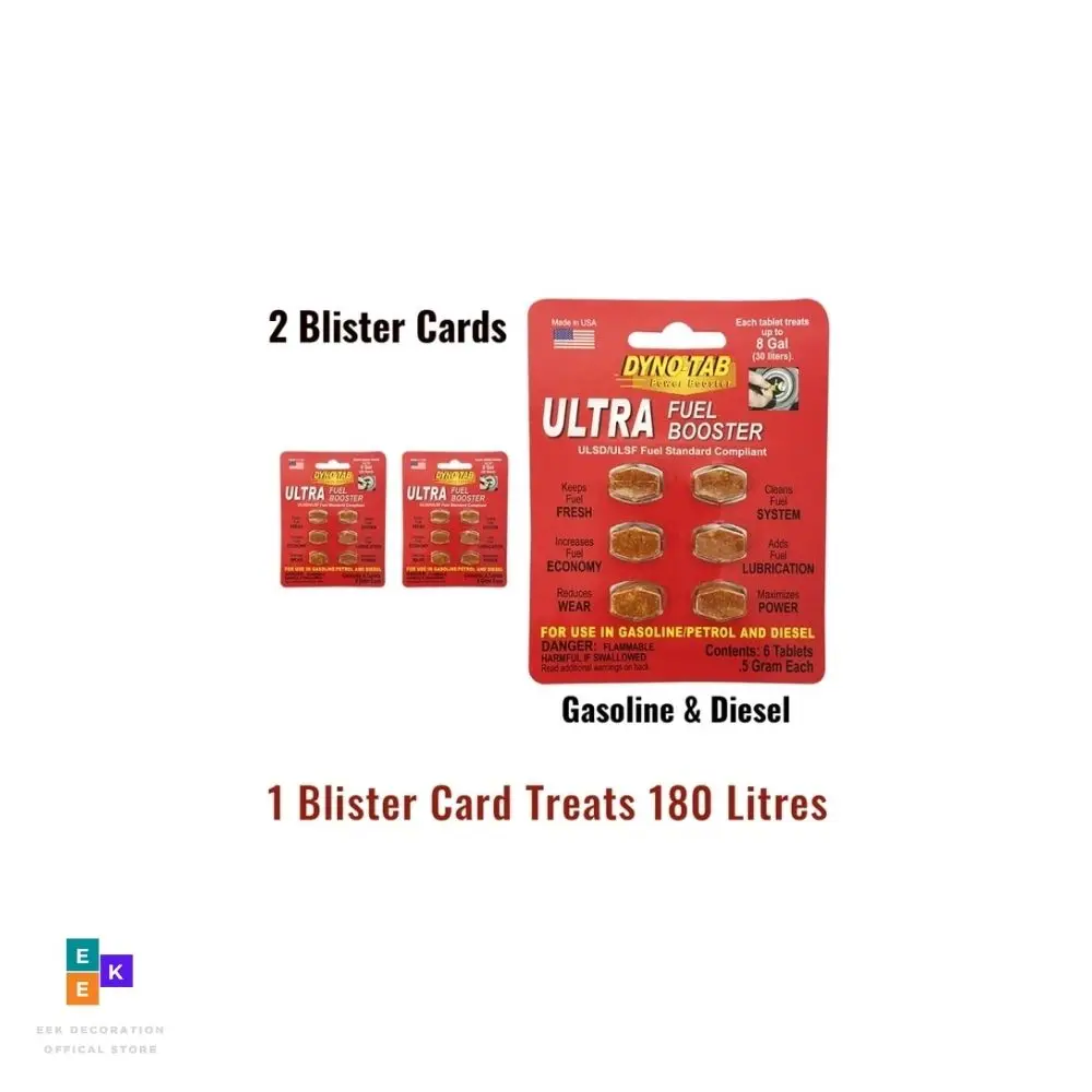 Dyno Tab Ultra Fuel Octano Booster Benzina E Diesel Carbon And System Cleaner Dynotab Trattamento Carburante Risparmio Economico